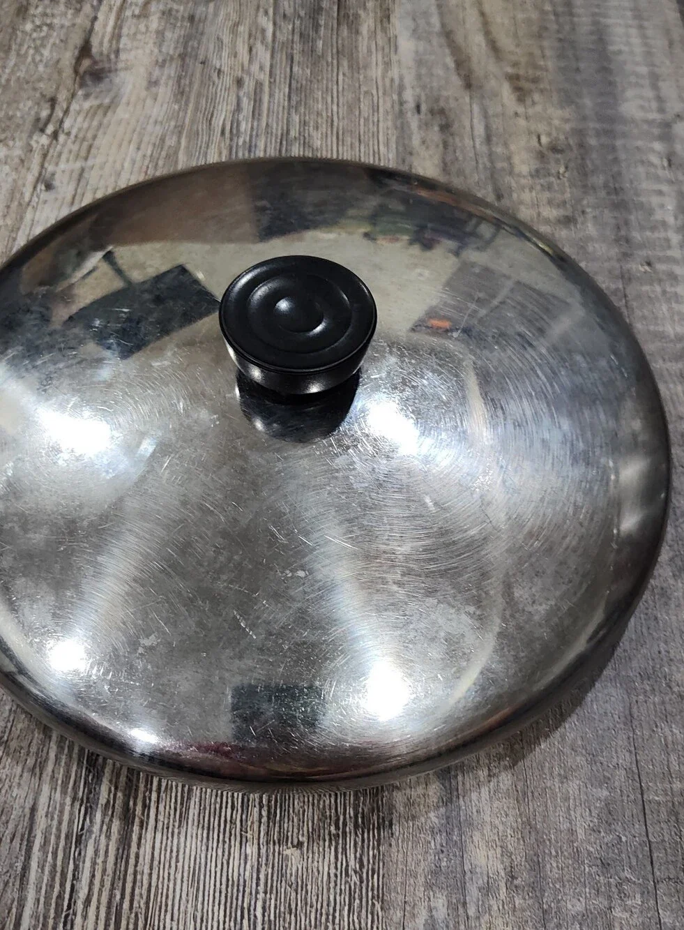 Vintage Revere Ware 1801 Stainless Steel 4 1/2 Quart Stock Pot With Lid Made USA